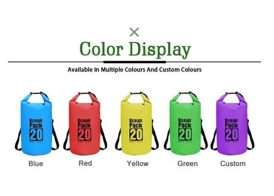 30L Dry Sack Camping Storage Bag Multicolor Portable Waterproof